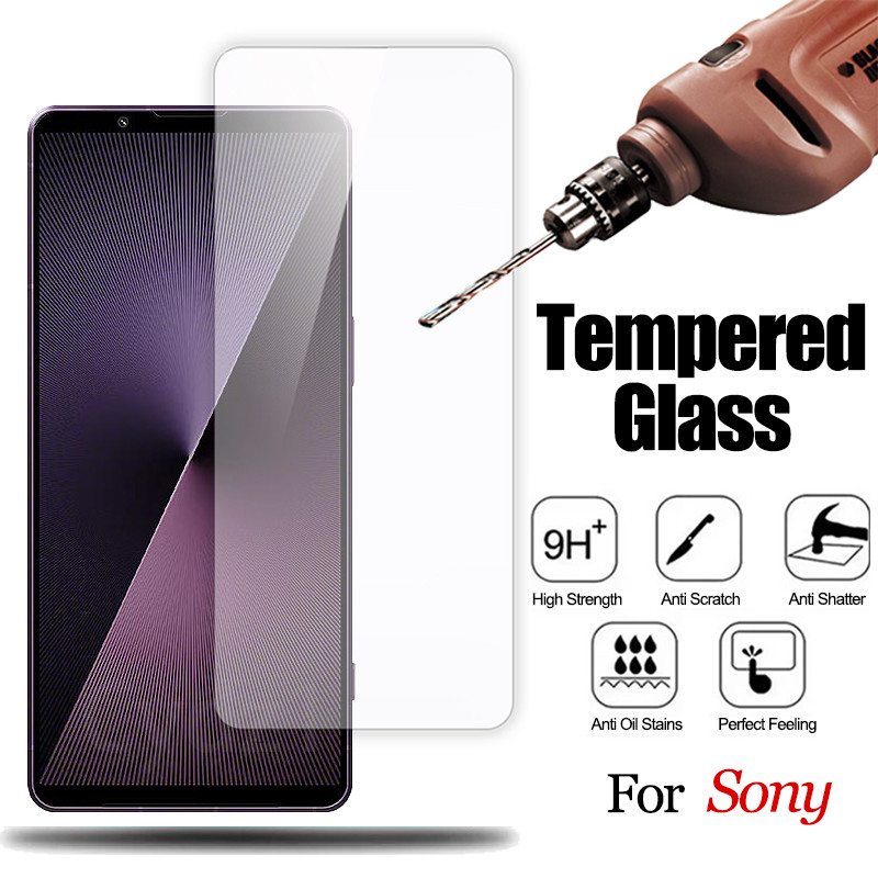 9H กระจกนิรภัยสําหรับ Sony Xperia 10 5 1 IV III II XZ2 XZ1 XZ Premium 4G 5G 2025