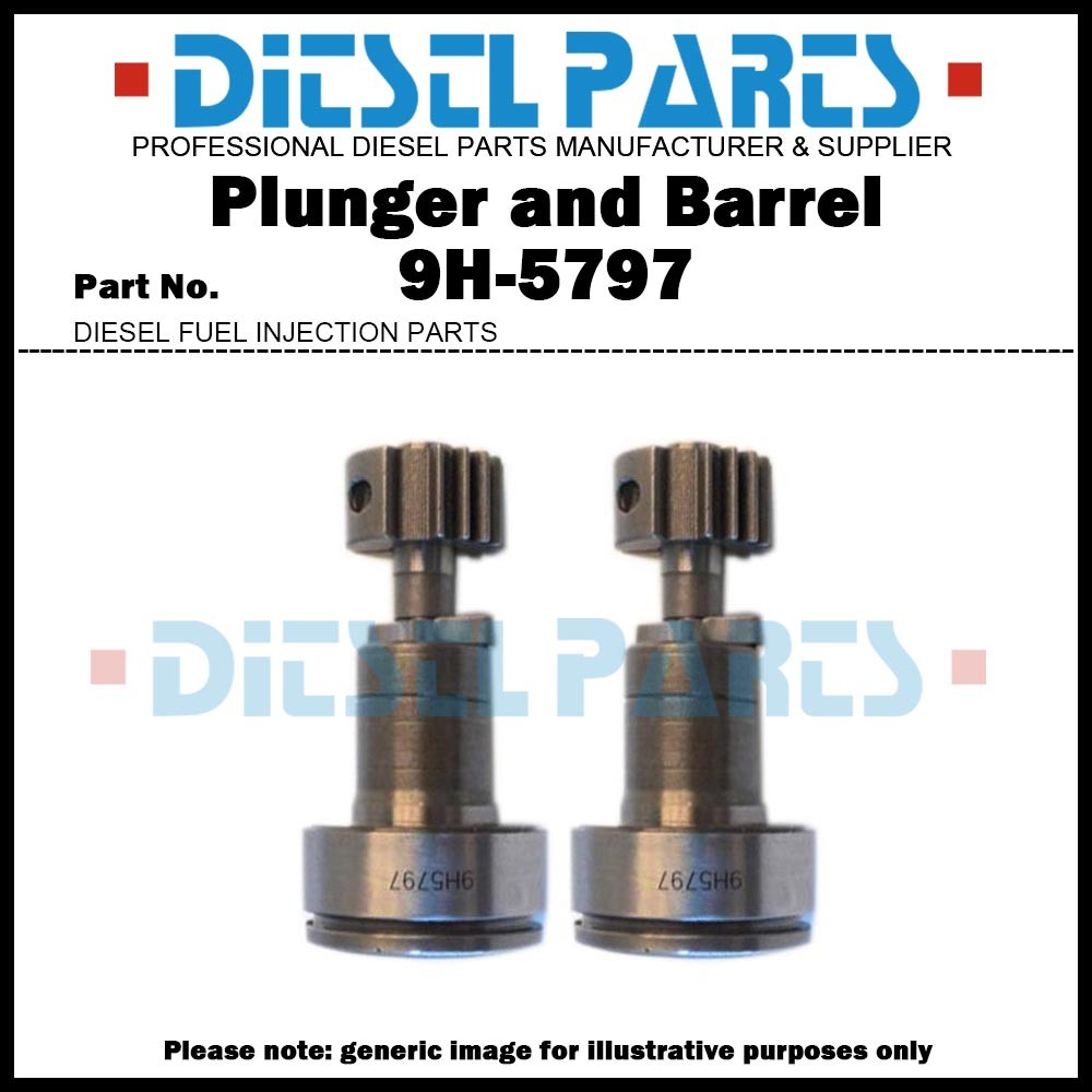 Plunger และ Barrel Assembly 9H-5797 9H5797 สําหรับ Caterpillar CAT 3304 3306 D330C D333C 1673 1673B