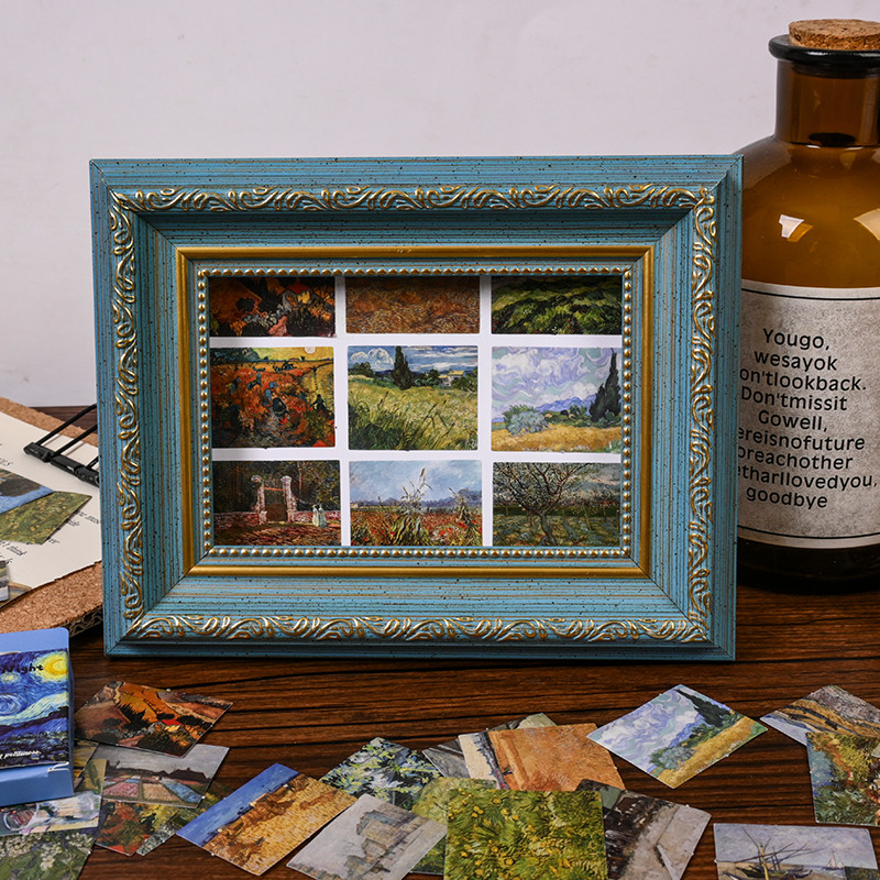 45 ชิ้น Retro น้ํามัน Paniting สติกเกอร์ Journal Deco DIY สติกเกอร์ - รูปที่ 6