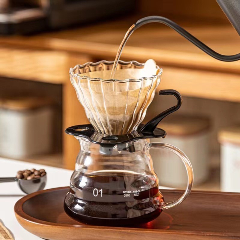 ดริปเปอร์ V60 กรวยดริปกาแฟ / เหยือกดริปกาแฟ 400มล. V60 Plastic Dripper RYEA