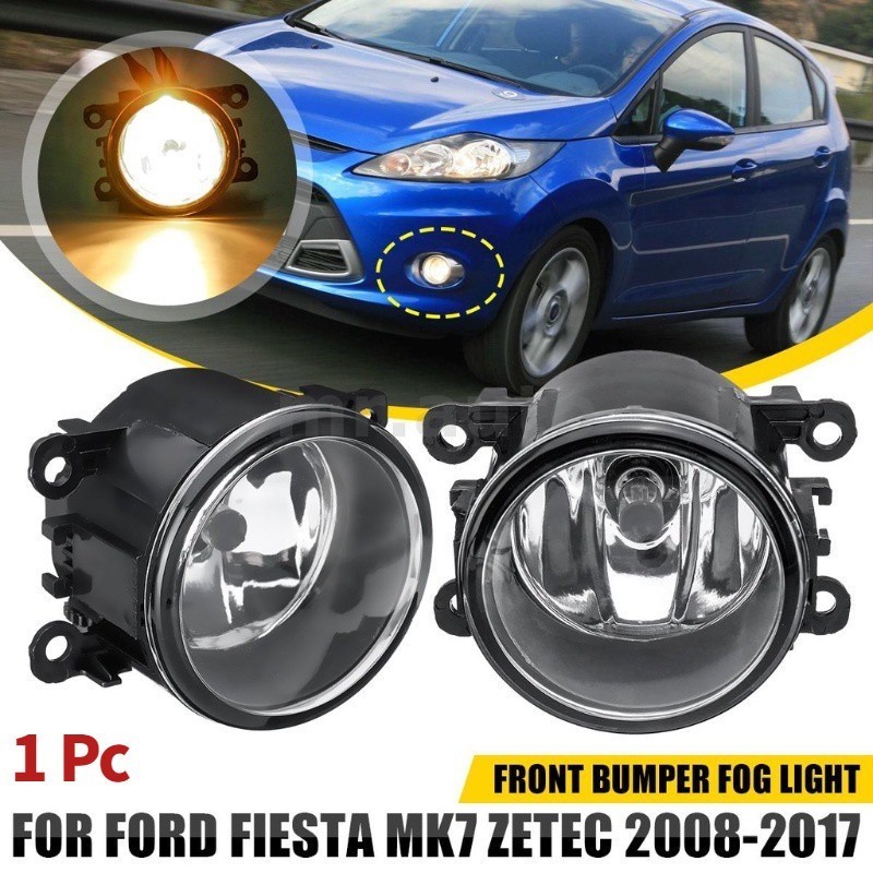 1 PC ด้านหน้ากันชนหมอกหลอดไฟสําหรับ Ford Fiesta MK7 Zetec 2008-2017 Nissan Sentra Honda CR-V