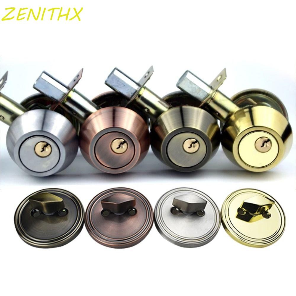 ZENITHX กระบอกเดี่ยว Deadbolt, ด้านเดียวที่มองไม่เห็น Entry ลูกบิดประตู, สแตนเลส Heavy Duty หลากสี ทนทานล็อคประตูห้องประตูบ้าน