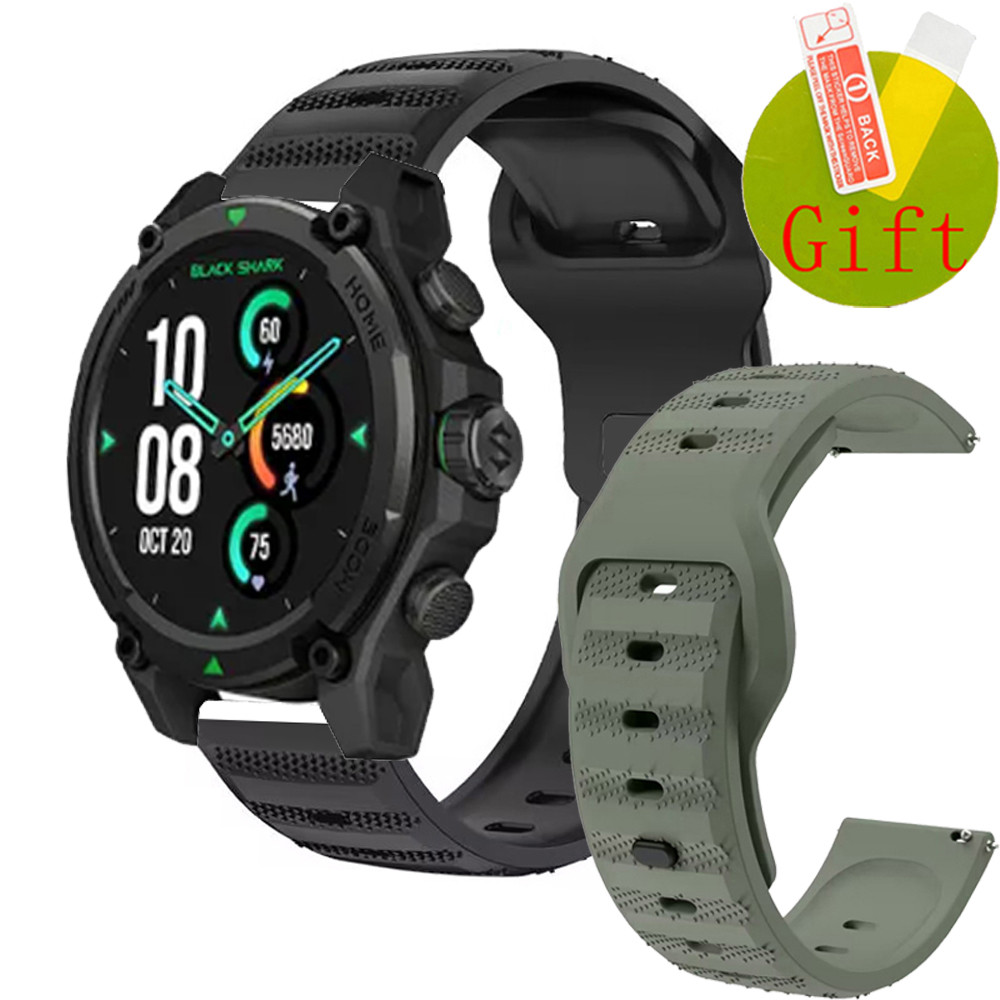ฟิล์ม สาย Black Shark GS3 Sport ยรัดกีฬาสายรัดข้อมือซิลิโคนสําหรับ Black Shark S1 Classic Pro สมาร์ท