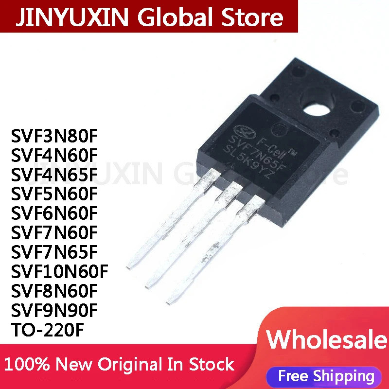 1-5PCS SVF3N80F SVF4N60F SVF4N65F SVF5N60F SVF6N60F SVF7N60F SVF7N65F SVF10N60F SVF9F SVF