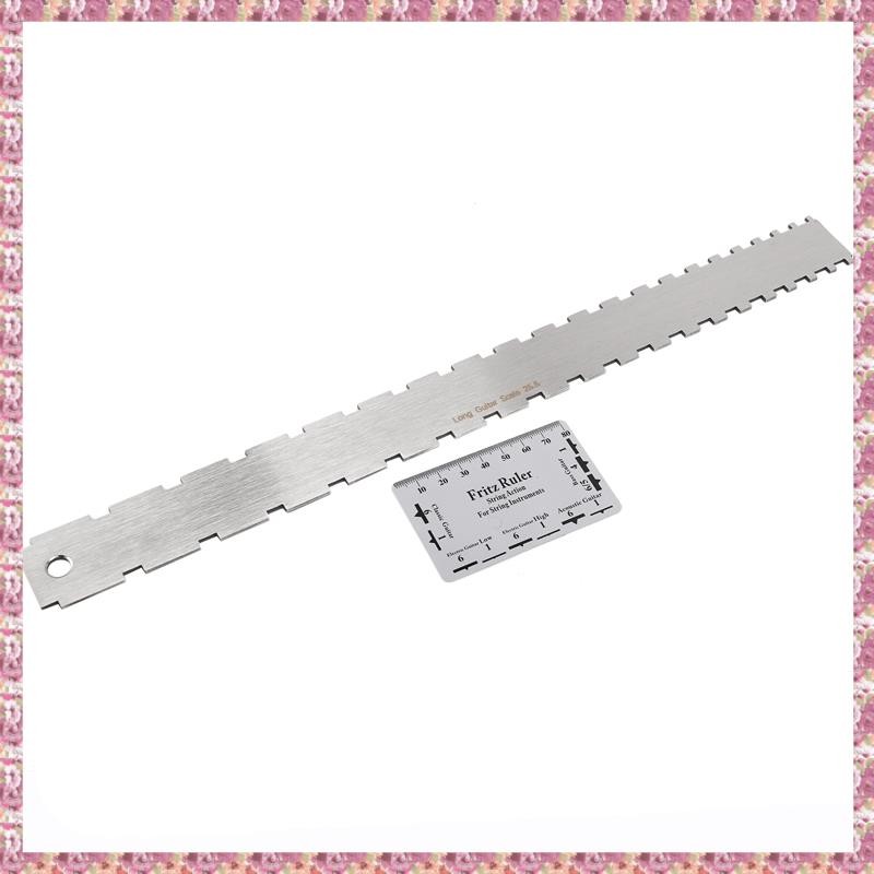 [V CPR] คอกีต้าร์หยักขอบตรงเครื่องมือ Luthiers พร้อมมาตรวัดไม้บรรทัดแอ็คชั่นแบบสตริงสําหรับกีตาร์ไฟฟ