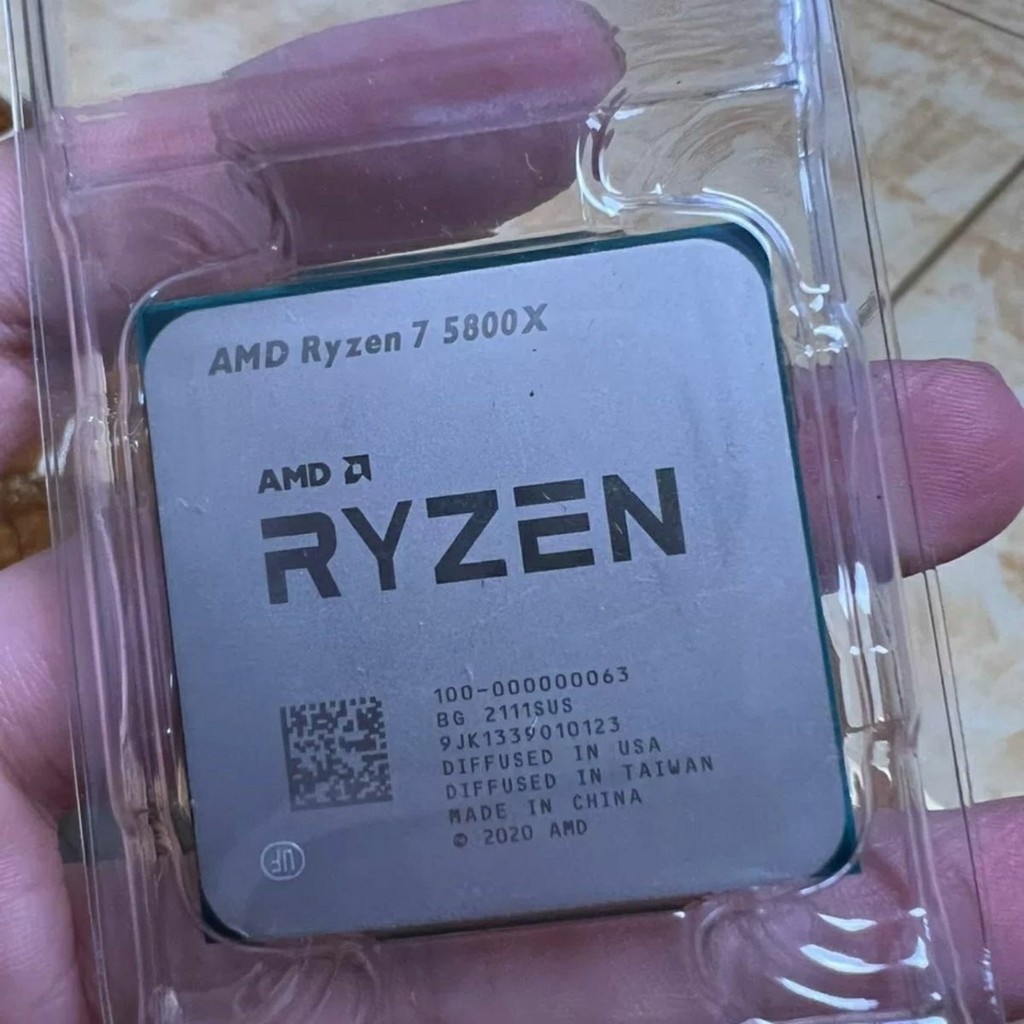 AMD Sharp Dragon 7 5800x Disassembly โปรเซสเซอร์แท็บเล็ตหลวม 8 แกน 16 เส้นช่วง 7nm AM4 สํานักงานเกม 