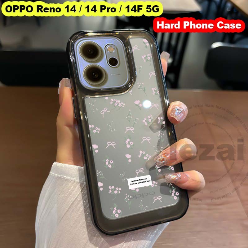 เคสOPPO Reno 14F 14 Pro 5G 2025เคสOPPO Reno14F Reno14 Reno14Pro 5Gเคส กรณีดอกไม้ Hard กันกระแทกปกหลั