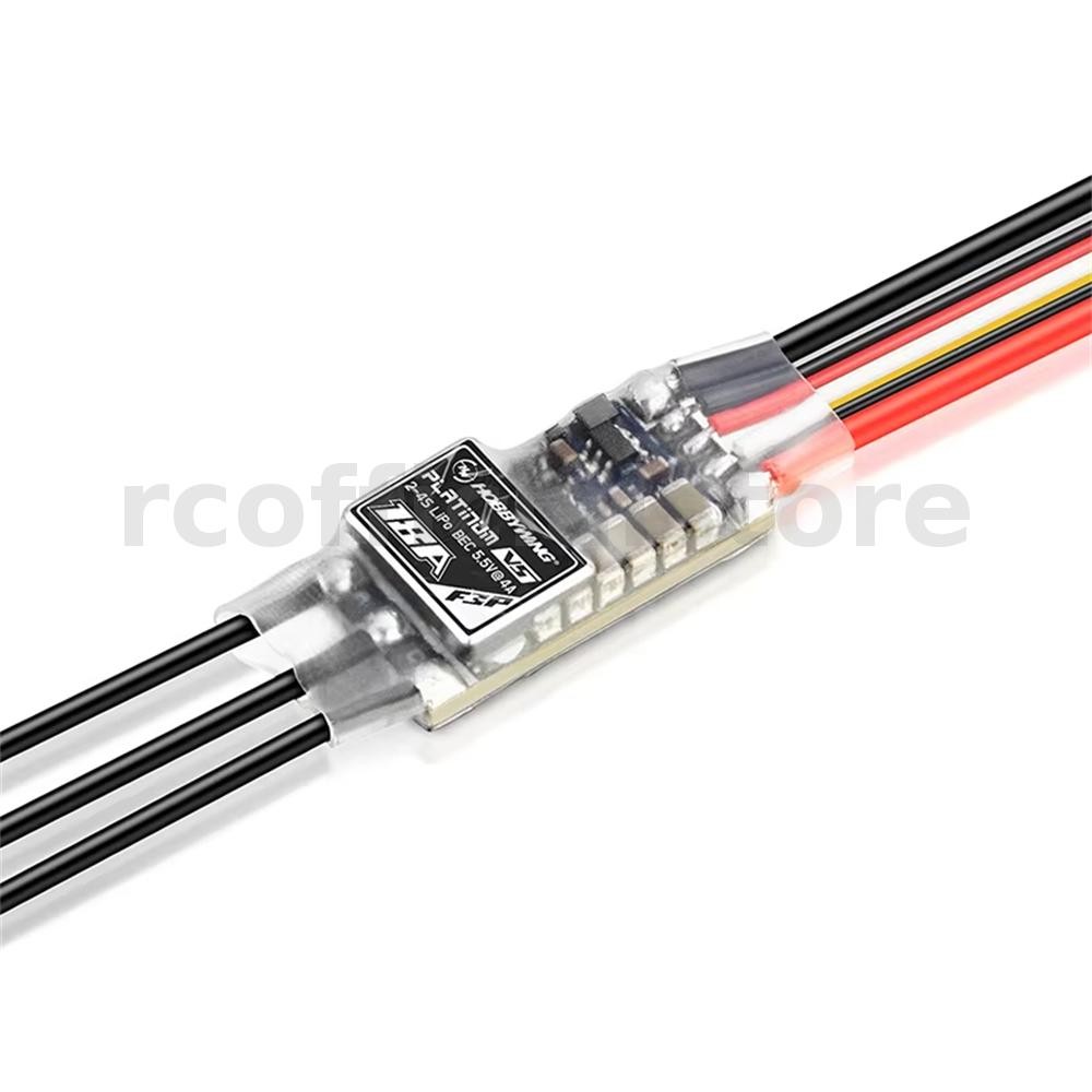 HobbyWing Platinum 18A V5 F3P ESC 2-4S Lipo สําหรับ 120g-320g F3P ไฟฟ้า Fixed-wing RC เครื่องบิน FPV