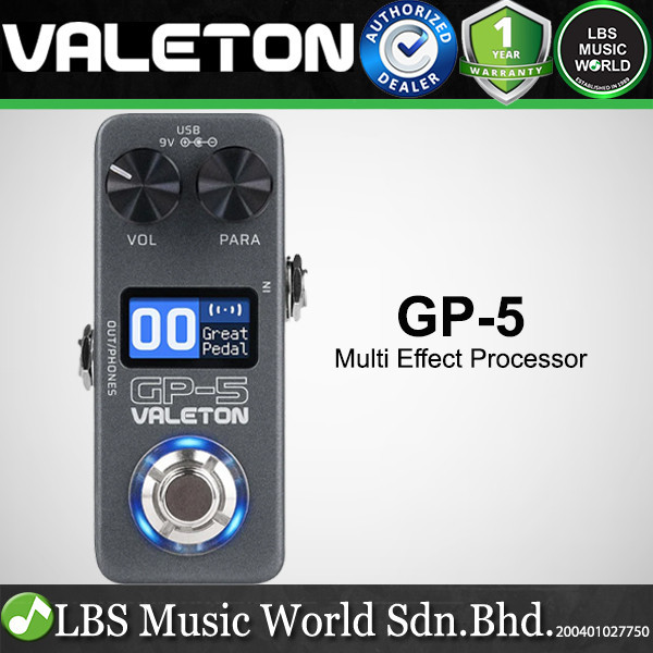 Valeton GP-5 Snap Tone และ IR Loader Portable Multi Effect Processor Guitar Pedal (GP5)