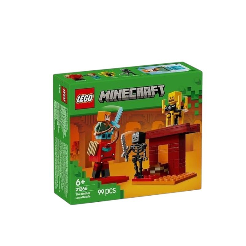 LEGO Minecraft 21266 Underbound Lava Lake Battle Matching ของขวัญของเล่นเพื่อการศึกษาสําหรับเด็ก