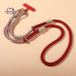 สายสะพายสไตล์สวยงามปรับระดับได้Anti-Lostสายคล้องโทรศัพท์แบบปรับได้สามแบบสำหรับผู้หญิง สายคล้องไหล่แบบยาโซ่ยาว