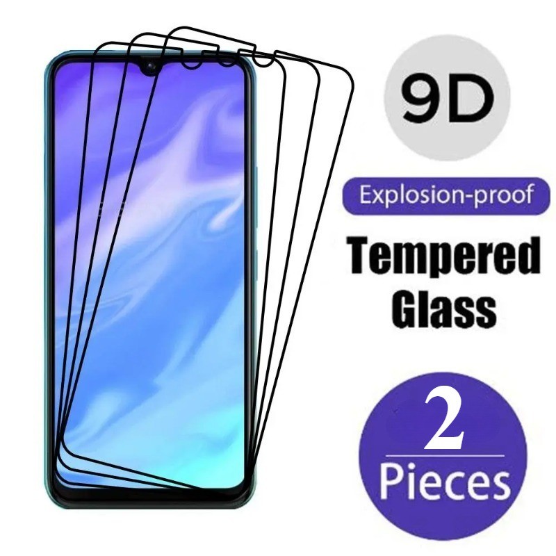 2PCS Black Edgeกระจกนิรภัยฟิล์มสําหรับOppo A97 A96 A95 5G 4G HD Clear Anti-Glareป้องกันหน้าจอสําหรับ