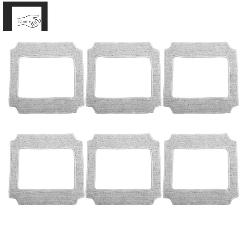 [qianaizi]6PCS หุ่นยนต์ทําความสะอาดหน้าต่าง Mop ผ้าทําความสะอาด Rag ผ้าเช็ดตัวผ้าฝุ่นผ้าทําความสะอาด