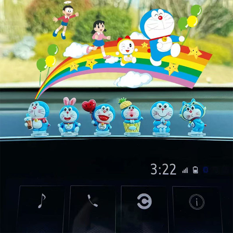 carboss โมเดลฟิกเกอร์ PVC รูปหุ่นยนต์ 6/8 สไตล์ สําหรับตกแต่งรถยนต์.