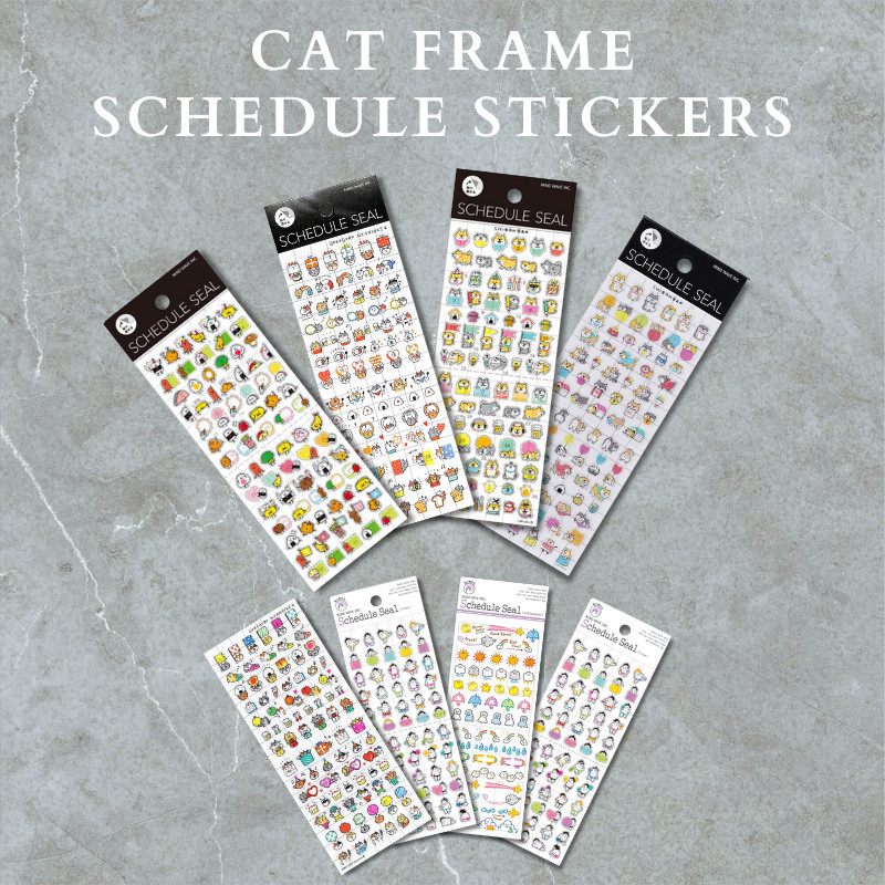 Mind Wave Schedule Stickers Collection, Japan Diary/ Journal Stationery