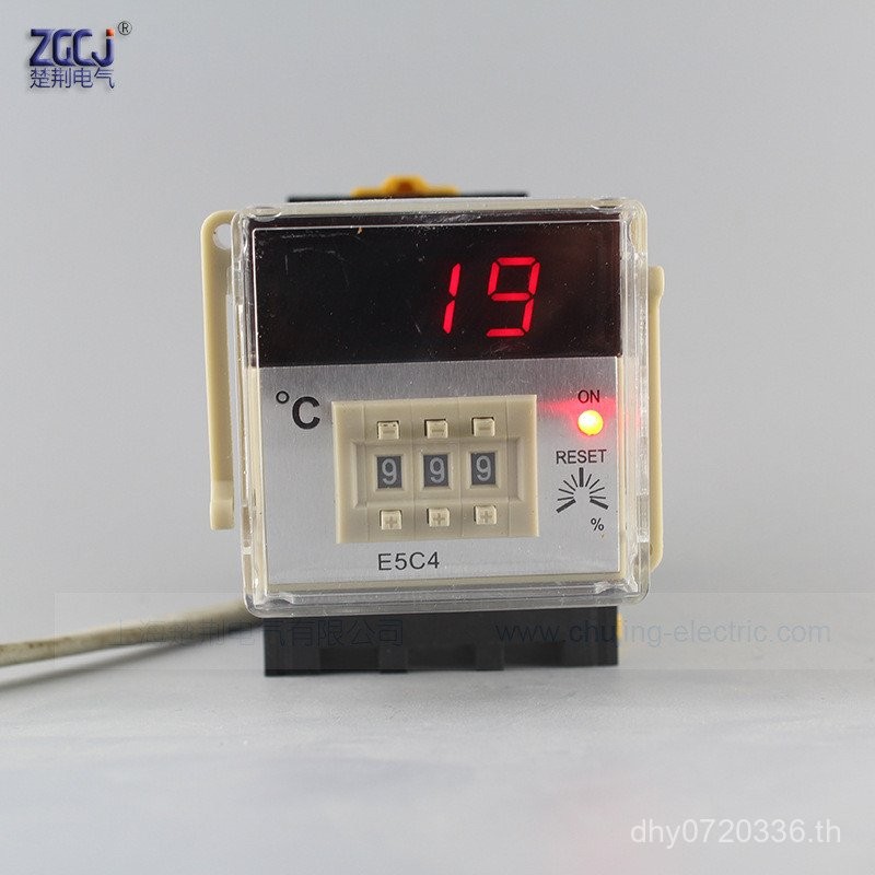 K ประเภท ZGCJ-CJ-E5C4 Rail Thermostat Temperature Controller 2FU3