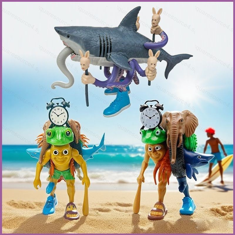 SQ4 Italian Brainrot Classic of Mountains and Seas Wood stick ต้นไม้ขาทั้งหมดกบตุ๊กตาฉลาม QS4