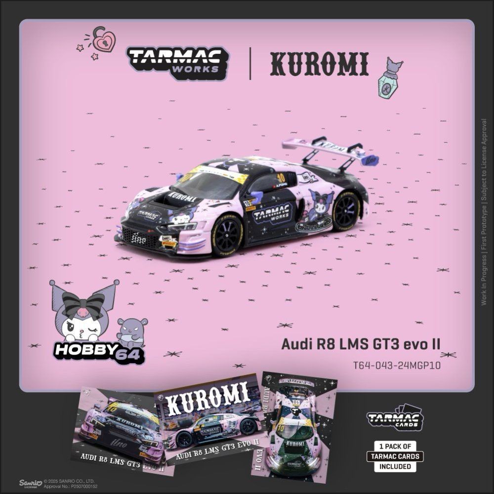 TW 1: 64 Audi Audi R8 LMS GT3 evo II Kunomi FIA GT รถรุ่น