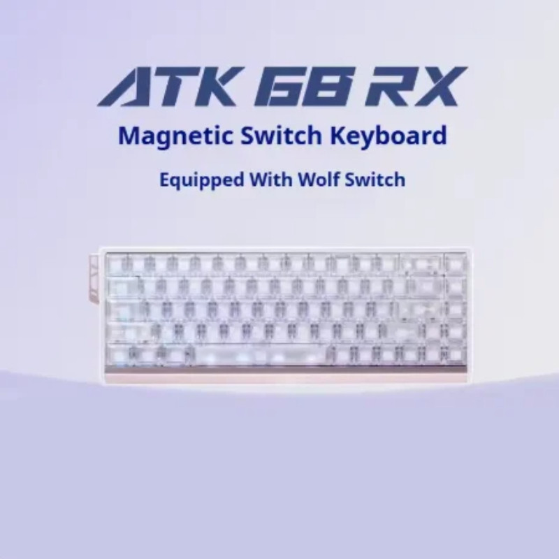 ATK 68RX สวิทช์แม่เหล็กคีย์บอร์ดแบบมีสาย 8K Polling Rate Hot Swappable RT0.005 มม.E-sports Gaming คี