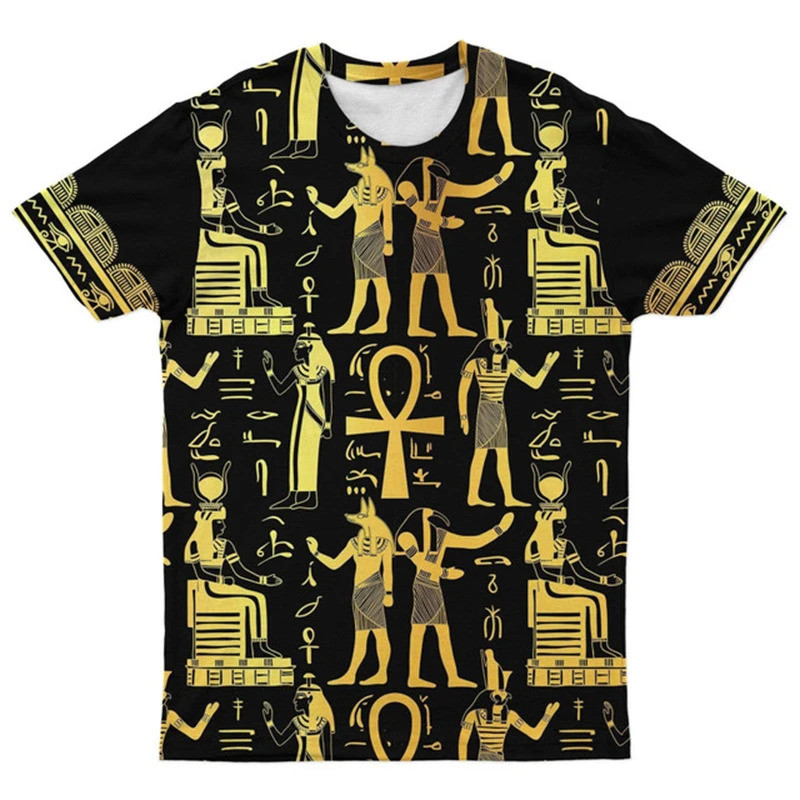 ฤดูร้อนผู้ชายแฟชั่น T เสื้อ 3D อียิปต์พระเจ้า Eye Of Horus พิมพ์ผู้หญิง O-คอเสื้อยืดลําลองแขนสั้นขนาดใหญ่เด็ก Tees Top