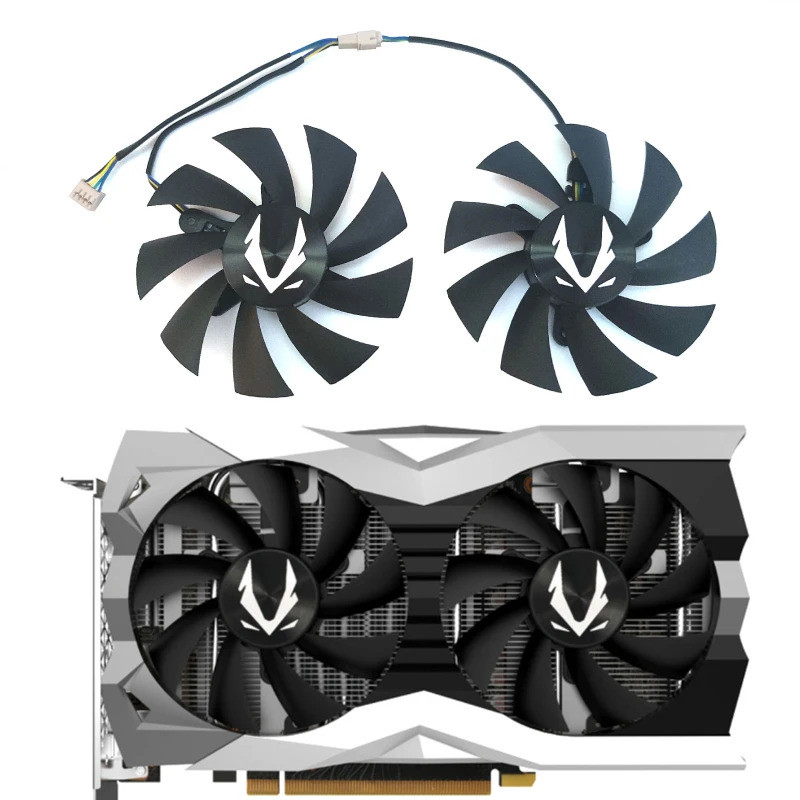 ใหม่ 87 มม.4PIN GA92A2H GTX 1660 GPU พัดลม,สําหรับ Zotac Geforce RTX 2060 2070 Super Mini GTX GTX 16