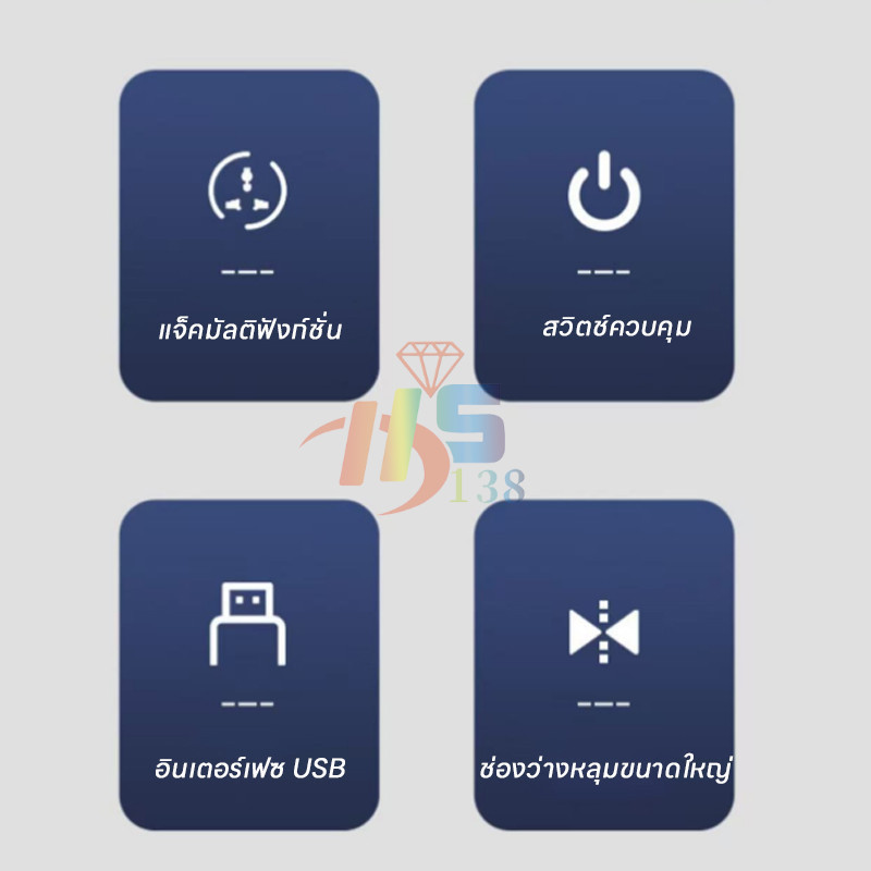สั่งซื้อวันนี้ รับฟรีเสื้อธงชาติทันที ปลั๊กไฟ USB 3เมตร 5เมตร  ผ่านมาตรฐาน มอก.ปลอดภัย ทำจากทองเหลือง 3ตา  คุณภาพสูง - รูปที่ 3