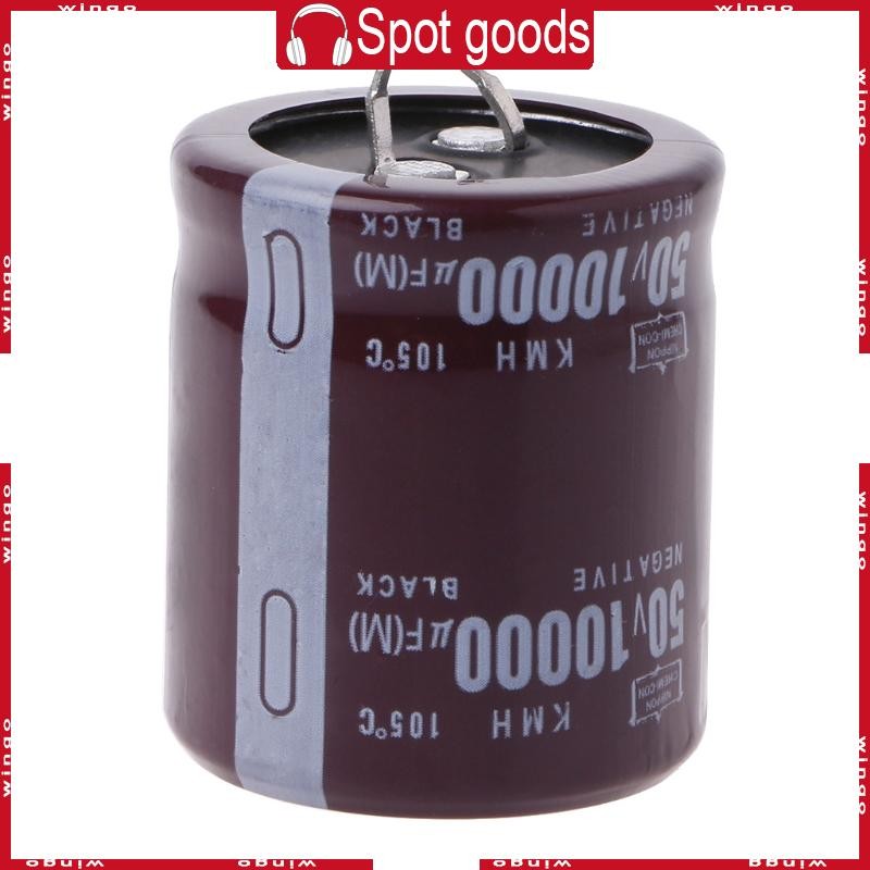 WIN 10000uF 50V 105°C Power Electrolytic Capacitor Snap Fit