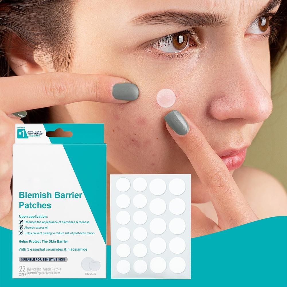Circular Transparent Blemish Barrier Patch Removing Skin Patch Breathable ที่มองไม่เห็น R6a5