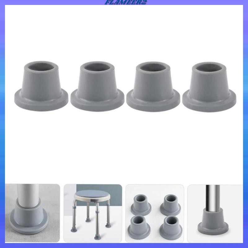 [Flameer2] 4 ชิ้นเก้าอี้อาบน้ํายางฟุตยางเคล็ดลับ Heavy Duty Nonskid สะดวก