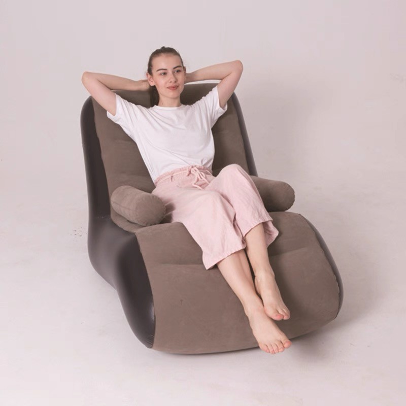 เก้าอี้โซฟาเป่าลม มีที่รองแขน พร้อมที่สูบลมแบบเหยียบ พร้อมส่งจากปทุม. - รูปที่ 3