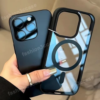 แฟชั่นโปร่งใสแม่เหล็กเคสโทรศัพท์สําหรับ SAMSUNG A57 A37 A07 A17 A56 A06 A16 A36 A55 A15 A25 A35 A54 S25 S24 S26 Ultra