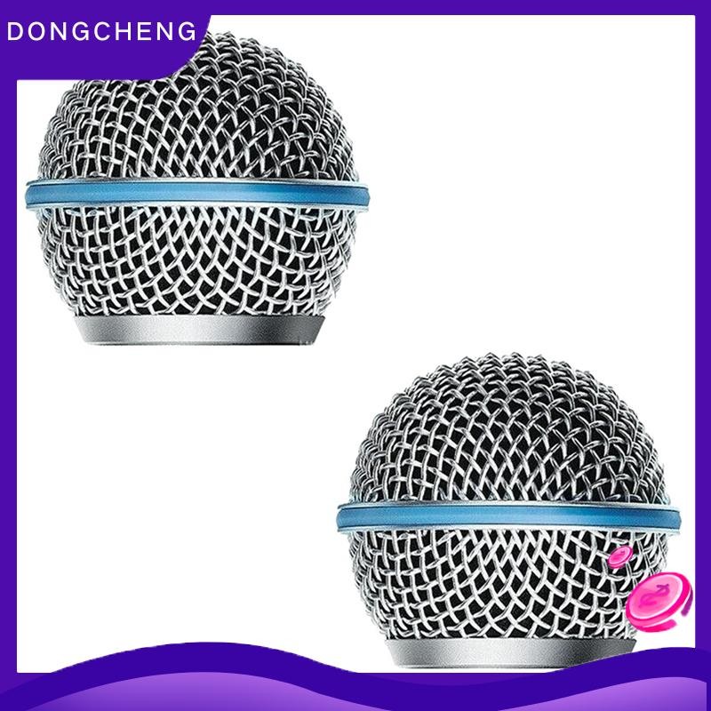 dongchengmy2.th2PCS ไมโครโฟนย่าง MIC Grille เปลี่ยน MIC Ball Head ตาข่ายสําหรับ Shure Beta58A SM58 P