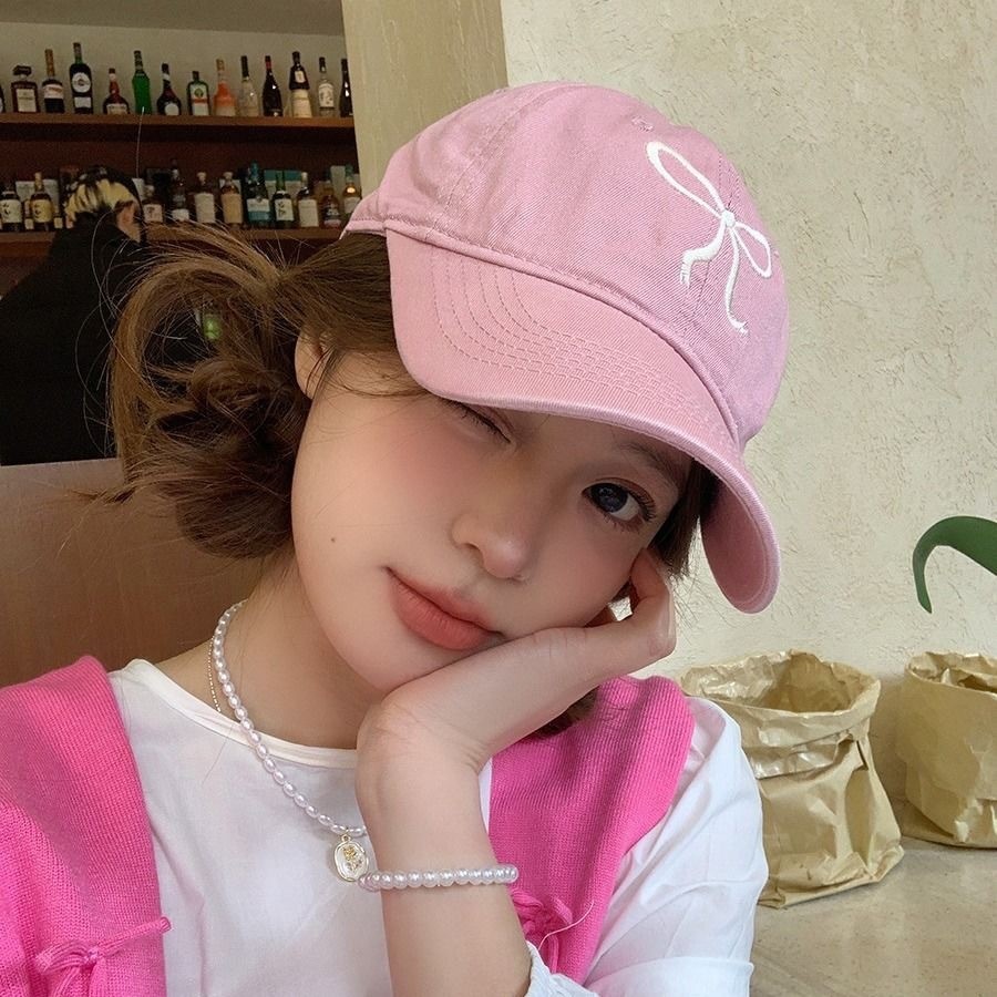 หมวกเบสบอล หมวก ปัก y2k ins แฟชั่น สวย มินิมอล เกาหลี รูปที่ 8