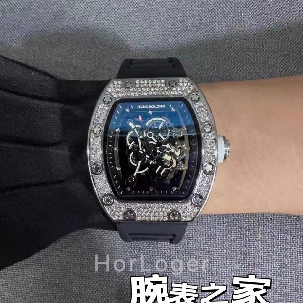 Gff Richard RM055 Gypsophila Barrel Type Non-Mechanical นาฬิกาผู้ชาย High-End นาฬิกาสามารถ Match สํา