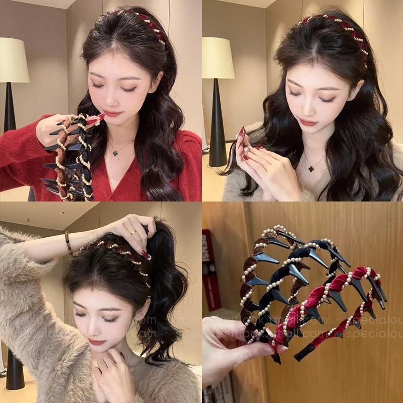 คาดศีรษะสำหรับผู้หญิง ออกแบบเพื่องานวงการบิน สวมใส่ง่ายไม่หลุดเลื่อน