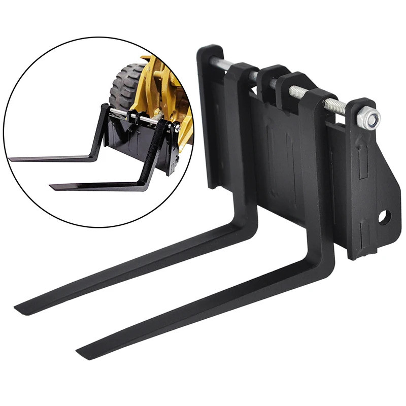 อัพเกรด Huina 583 Loader Quick Hitch และส้อมลิฟท์สิ่งที่แนบมาสําหรับ Huina 1583 Loader รุ่นดัดแปลงพา