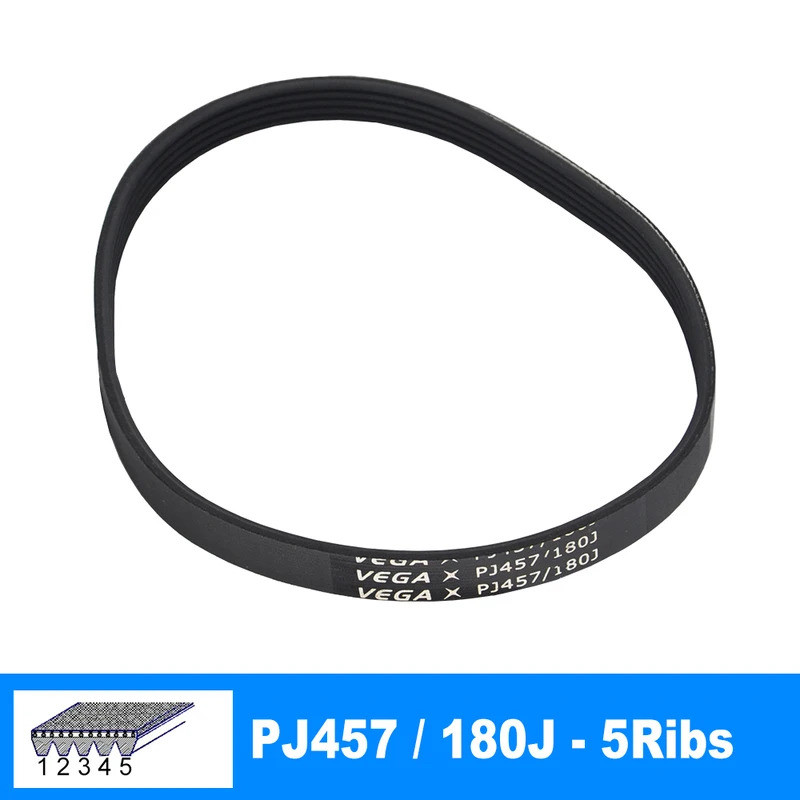 VEGA V-Belt 180J PJ457 5 ซี่โครงสําหรับ RC รุ่นมอเตอร์เข็มขัดเครื่องยนต์
