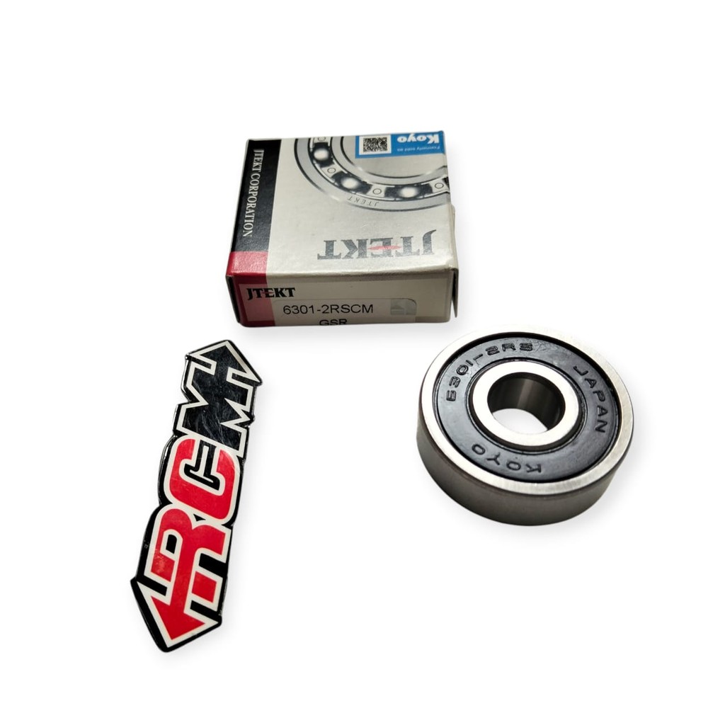 BEARING BRING LAHER LAKER BEARING 6202 2RSCM TTP ฝาครอบยาง DIMENSIONS 15X35X11 MM ORIGINAL KOYO ASLI