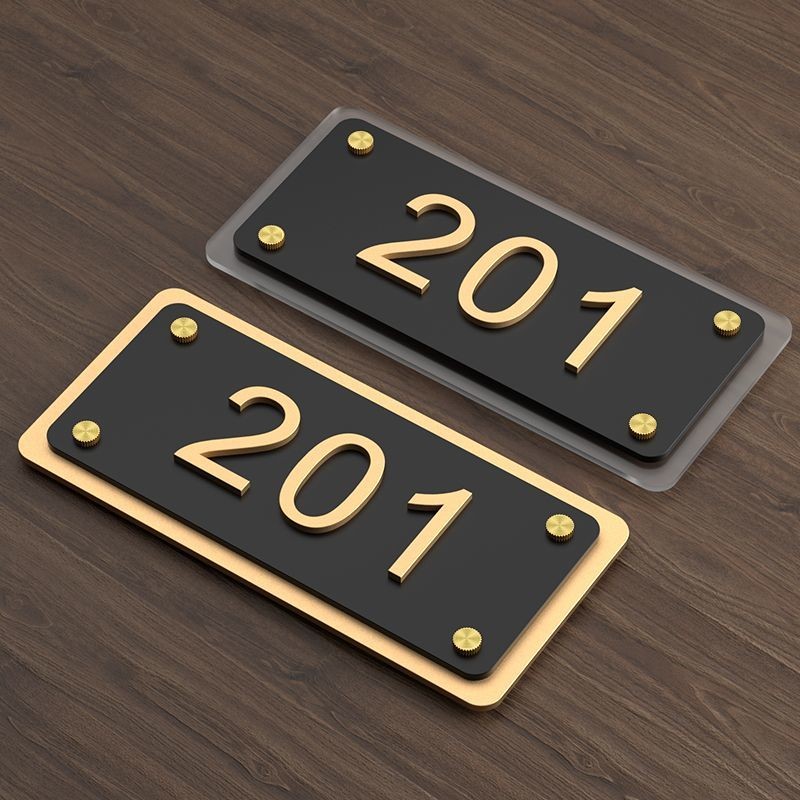 3D Modern House Door Plate / Tanda Rumah Custom 门牌号定制 标牌D8