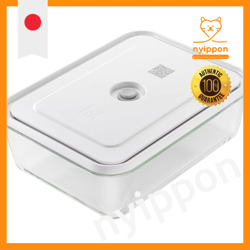 ZWILLING "Fresh & Save Vacuum Glass Fridge Box 2L" Airtight Storage Container【Official Japanese Prod