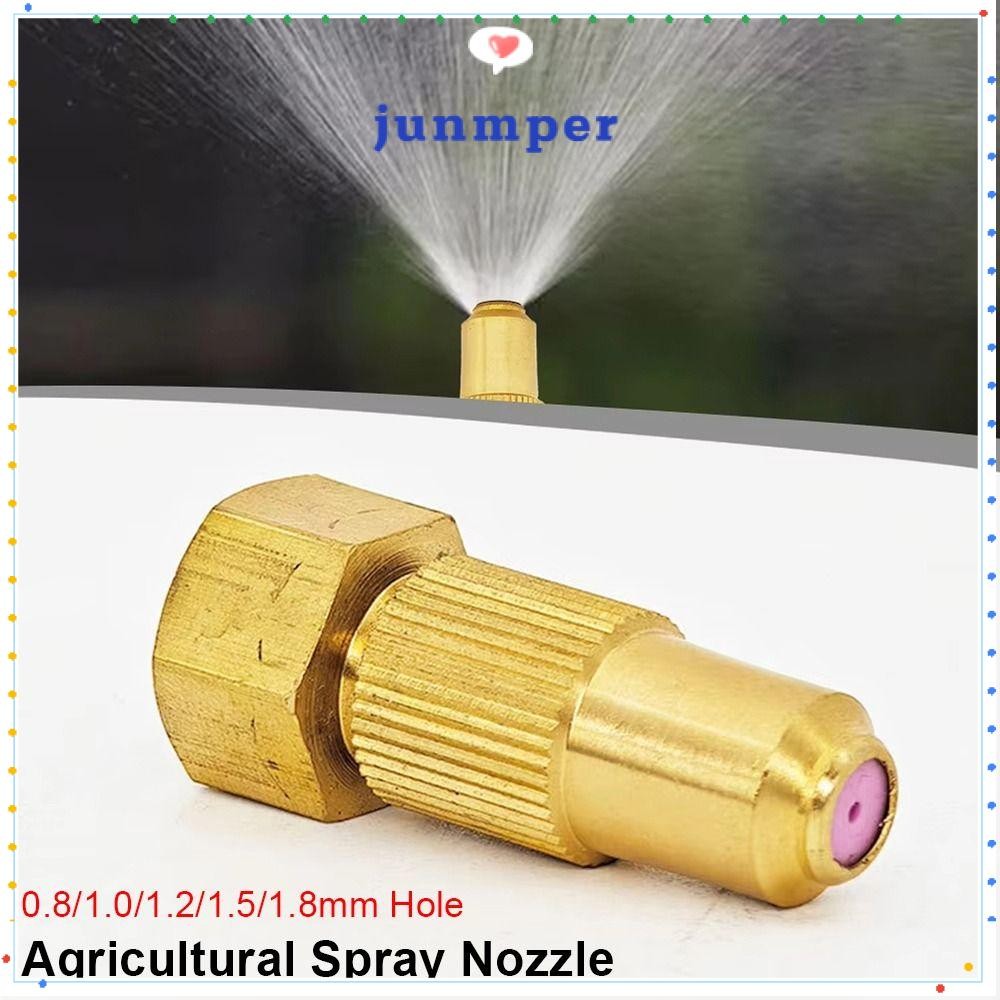 จุนเมอร์ 1ชิ้นหัวฉีดทองเหลือง,แรงดันสูงปรับการเกษตรหัวฉีดสเปรย์,0.8/1.0/1.2/1.5/1.8มิลลิเมตรหลุมครัวเรือนทองแดงเครื่องปั้นดินเผาสวนเครื่องมือไฟฟ้ารดน้ําระบ