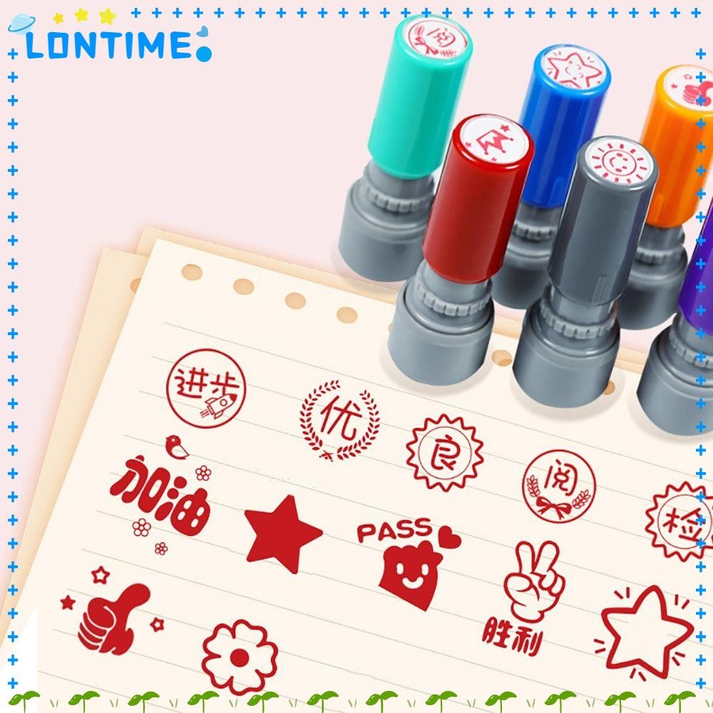 LONTIME อิโมติคอนซีล, อุปกรณ์ครู DIY เข้ารหัสแสตมป์, สรรเสริญ, อิโมติคอน Scrapbooking Seal Comments Seal
