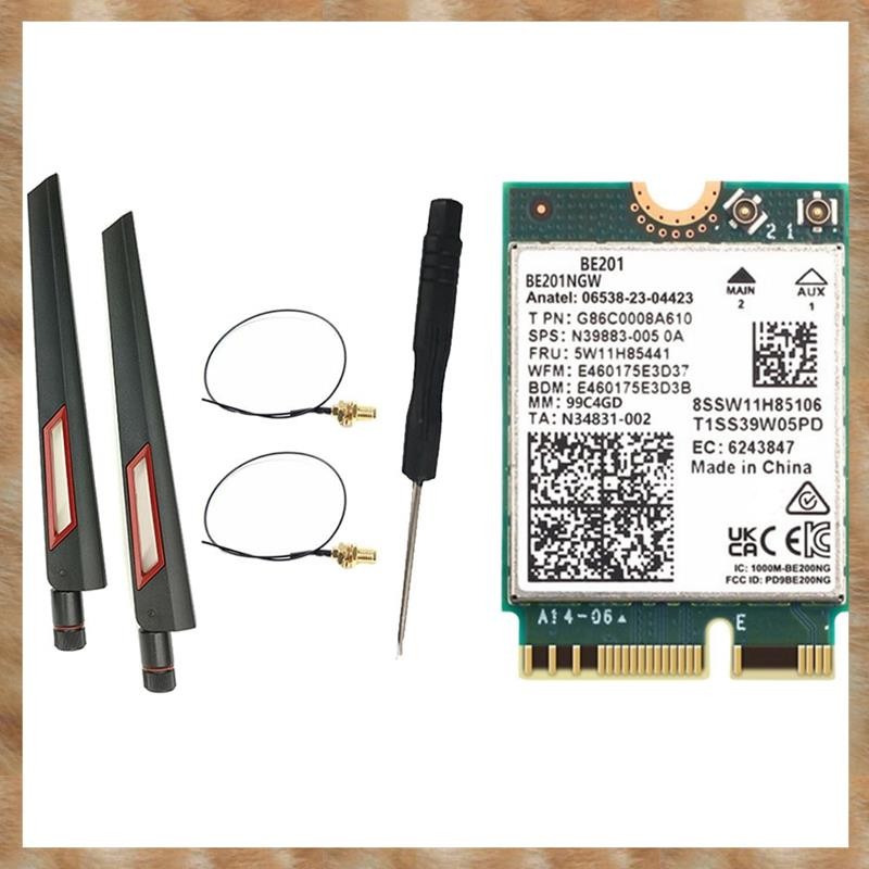 [KYG] BE201 WIFI7 การ์ด 8774Mbps Tri-Band BT5.4 WiFI7 การ์ด WIFI ไร้สาย M.2 Cnvio3 AX211 สําหรับ Win