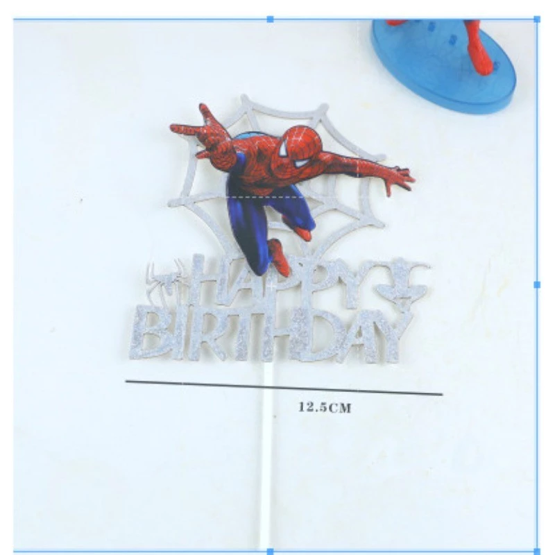 ปลั๊กตกแต่งเค้ก Spider-Man ของเล่นวันเกิดเด็ก thumbnail 9