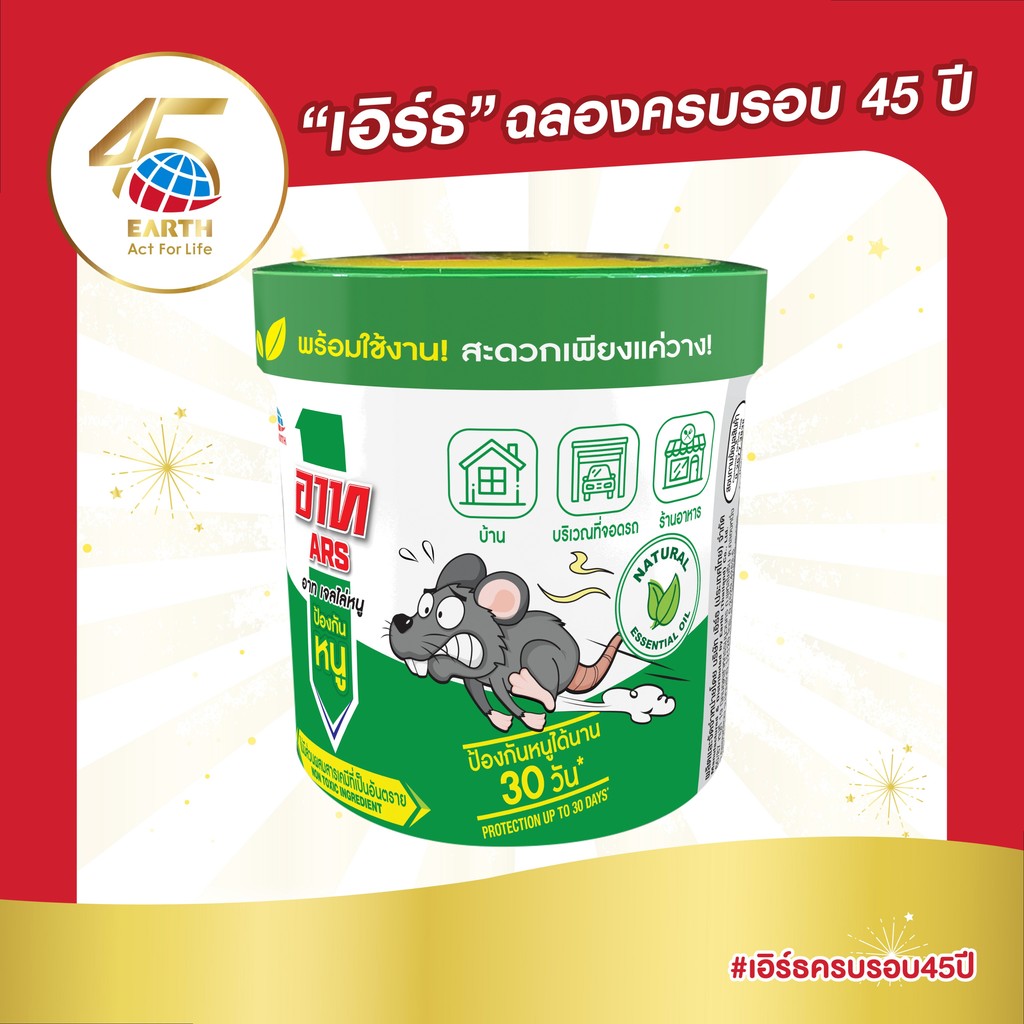 อาท เจลไล่หนู ไร้สารเคมี ปลอดภัย ARS RAT REPELLENT GEL