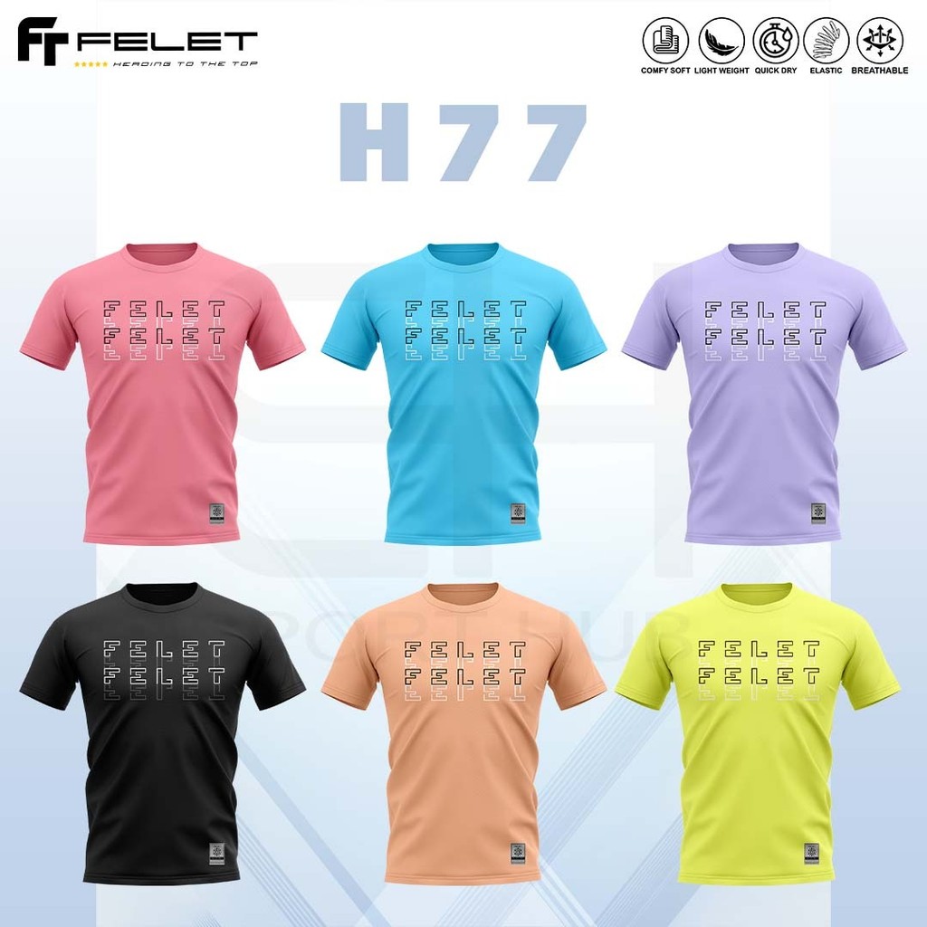 FELET RN JERSEY H77 เสื้อแบดมินตัน Badminton Baju by FLEET