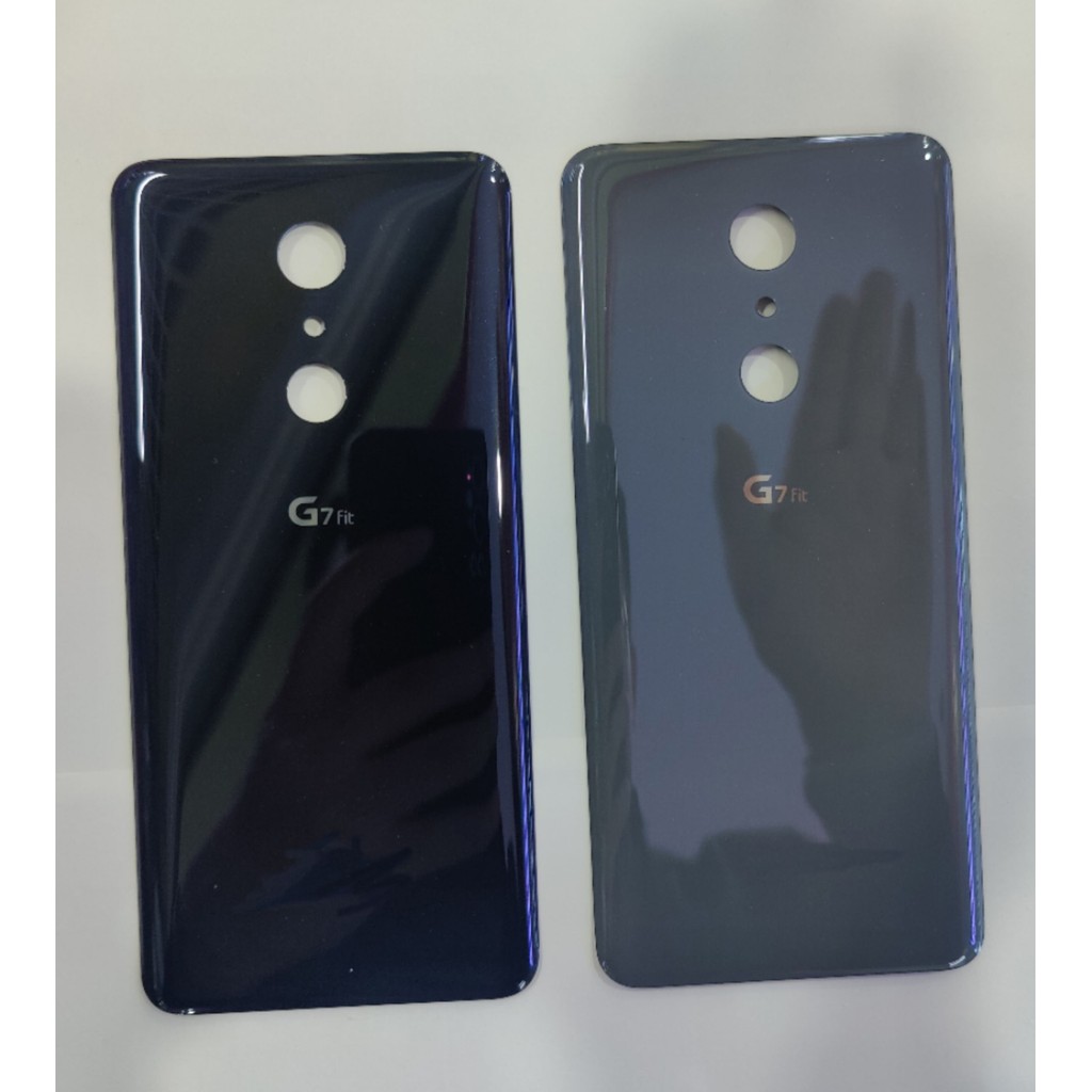 กระจกด้านหลังสําหรับ LG G7 Fit ฝาหลังแบตเตอรี่ด้านหลังพร้อมกาวแทนที่สําหรับ LG G7 One G7 Fit ฝาหลัง