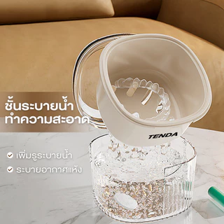 【TENDA ของแท้】กล่องรีเทนเนอร์จัดฟัน กล่องเก็บฟันปลอม ทำความสะอาดง่าย ลดการเจริญเติบโตของแบคทีเรีย กล่องรีเทนเนอร์ 3 ชั้น