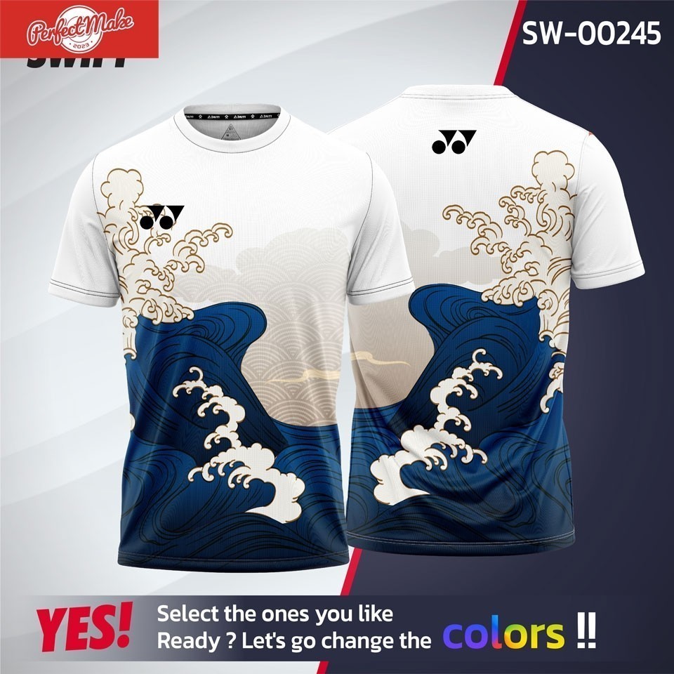 Display -Yonex Jersey Fashion Boutique Baju T, Loose Leak Leisure Shirt, Size, T-shirt, Sports, 3D, 