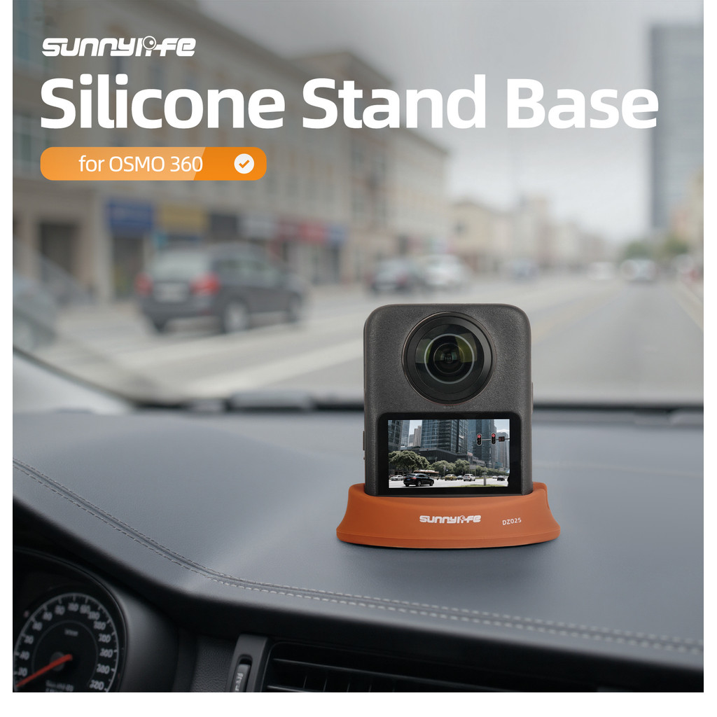 ฐานขาตั้งซิลิโคนสําหรับ OSMO 360 ฐานยึดซิลิโคนในรถยนต์กล้องพาโนรามาเดสก์ท็อปรองรับอุปกรณ์เสริมฐานตรง